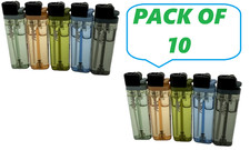 10 Ct MK Plus Five Assorted Color Refillable Lighters (008570) picture