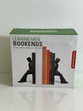 New Chris Collicott For Kikkerland Leaning Men Bookend Set Post Modern Men/NIB picture