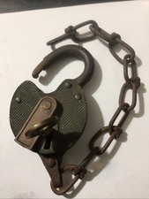 Vintage Antique PadLock  Miller Pennsylvania.￼W-Key Functionable . ￼ picture