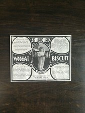 Vintage 1902 Shredded Whole Wheat Biscuit Natural Food Company Original Ad  1021 picture
