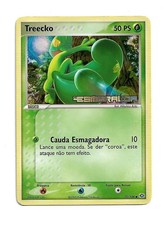 2005 Pokemon Treecko 70/106 Portuguese Stamped Reverse Holo EX Emerald LP picture