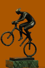 Cyclist en Bronze ou Régule Statuette Sport Vélo Bicyclette Tour de France Deal picture