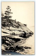 c1910's View Of Spruce Point Boothbay Harbor Maine ME RPPC Photo Postcard picture