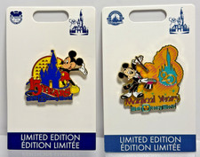 Disney Pin Lot 2 Walt Disney World 50th Anniversary LE 3000 15 Years 20 Magical picture