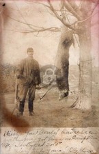 c1910s Man Deer Hunting Henniker New Hampshire NH RPPC Photo Postcard COPY picture