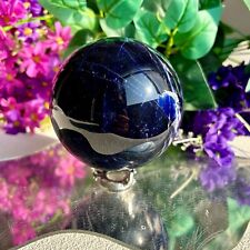 Natural Blue Sodalite Ball Quartz Crystal Home Decor Sphere Reiki Healing Stone picture