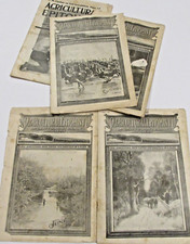 5 VTG 1906-07 'AGRICULTURAL EPITOMIST' MAGAZINES ONLY PAPER PRINTED ON A FARM picture