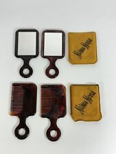 2 Pair of Vintage Centro Comb & Mirror Set with Neiman Marcus Cover ~ USA picture