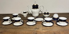 Vintage Winterling Kirchenlamitz Bavaria Echt Kobalt Tea Coffee Set 7cups,8sauce picture