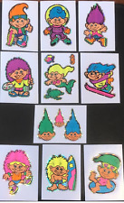 Troll Dolls Full Color 10 Card Sticker Hologram Set  picture