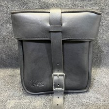 Victory Motorcycles OEM Embossed Logo Black Leather Saddlebag Storage Pouch picture