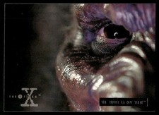 The X-Files 1995 TV Show Stamped Silver Foil Topps Card #43 (NM) picture
