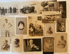 15 Antique Cabinet Card Photos Victorian Women Men Babies Families 1800s Lot picture