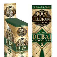 Billionaire Wraps - Dubai Chocolate Rolling Paper - (Box of 25 Pouches) picture