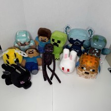 Minecraft Plush Lot of 11 Characters With Hard To Find Rare Collectibles picture