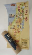 Vintage 1990s Biblical Map of the Holy Land (23 1/3” x 11”) picture
