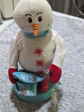  Gemmy Animated Snowflake Spinning Snowman Heat Snow Miser Blue Mini WORKS GREAT picture