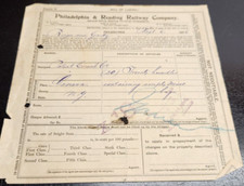 Philadelphia & Reading Railway Company Bill of Lading - September 1906 picture