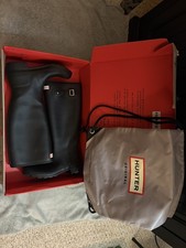 Hunter Original Tall Ladies Black Boots size 9 women’s  picture
