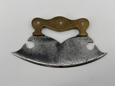 Antique 18th-19th Steel and Brass Herb Cutter picture