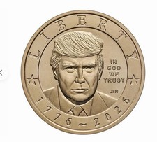 2026 P President Trump Semiquincentennial $1 Coin from US MINT bag picture