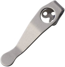LynchNW Stonewash Titanium Stubby Clip Fits Many Spyderco Models MADE IN USA picture