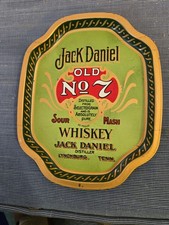 Vintage Jack Daniel's Old No. 7 Whiskey Metal Tray Barringer Wallis Manners picture