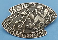 HARLEY DAVIDSON BELT BUCKLE UPHILL RACER? OR EVIL KNIEVEL? VTG. 1970-1980'S RARE picture