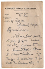 William Mabon Abraham Signed Letter 1896 Autograph Trade Union Gladstone Funeral picture