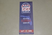 Florida 2026 Official State Travel Map highway street road folding paper picture