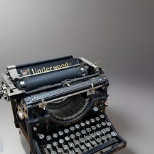 Antique 1920s UNDERWOOD No 5 Standard Black Manual TYPEWRITER picture