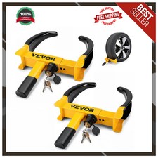 VEVOR 2 Pack Universal Wheel Clamp Lock Anti-Theft Tire Lock for Car ATV Trailer picture