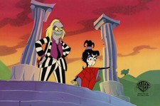Beetlejuice The Animated Series-Original Cel/OBG-Beetlejuice/Lydia Deetz picture