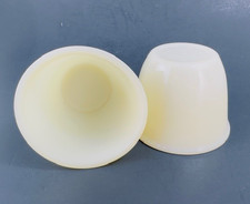 Fire King Anchor Hocking Custard Cup set of 2 Ivory (Ovenware) 40s Baking VTG picture