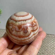 188g natural Red Striped RARE Stone Ball Mineral Polished Healing picture