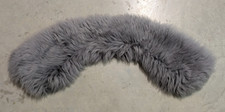 Czech Army Military Officer's Parka Jacket Faux Fur Collar Ruff Gray Sz 84-88 picture