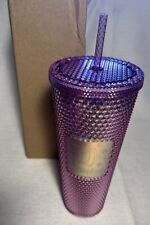 2021 Walt Disney World 50th Anniversary Studded PINK Starbucks Tumbler Cup New picture