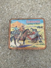 Vintage 1959 Gunsmoke James Arness Matt Dillon Aladdin Metal Lunchbox 1st Press picture