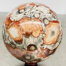 Natural Money agate Crystal Sphere Ball healing 3220G picture