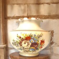 Vintage Glass GWTW Style Fluted Floral Flower Design Lamp Shade Country Chic picture