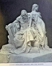 1908 Art Revival of Sculpture in Germany illustrated picture