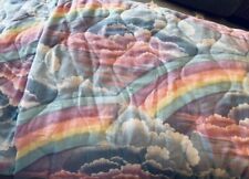 RARE Vintage Clouds and Rainbows Bedspread picture