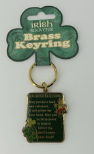 NEW Irish Blessing Souvenir Collectible Keychain Keyring Fob picture