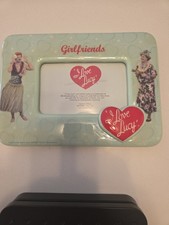 VTG I Love Lucy Picture Frame w/ Ethel  Girlfriends VANDOR 8.5 x 6.5” 2003  picture