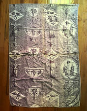 Early 19th century French neoclassical toile de Jouy, “Pallas and Venus fabric picture