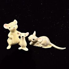 Miniature Bone China Figurines Lot Mouse Mice Set Of 3 Japan .25” .5” 1” Vintage picture