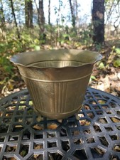 Vintage Brass 3 Footed Planter picture