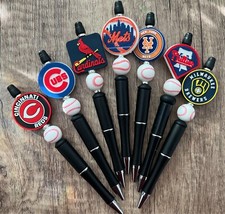 Sports Custom Baseball pen  National League. Gifts, basket filler, collect picture