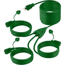 - Extension Cord 1 to 3 Splitter, Total 40 FT, Max Length 28 FT from End to E... picture