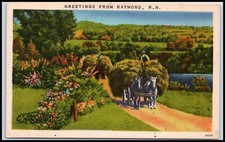 Postcard GREETINGS FROM RAYMOND, N.H.64569  NH I84 picture